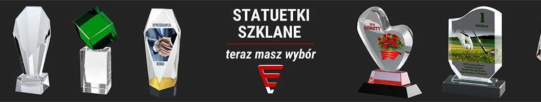 Statuetki szklane reklama